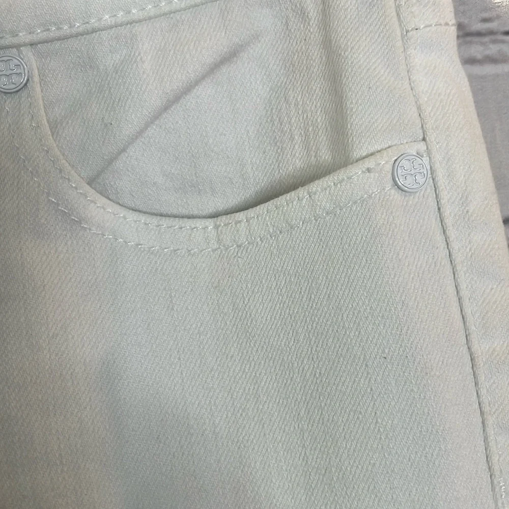 Tory Burch White Super Skinny Jeans Size 26 Excellent Condition